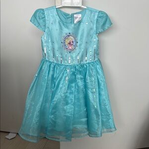 Disney Frozen Elsa Aqua Blue Formal Dress